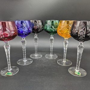 Lausitzer Römerglas Weinglas Sekt Set (6 Stück) Kristall Glas