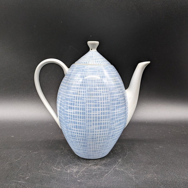 Arzberg coffee pot teapot raffia decor porcelain mid century H. Töpferhardt design 50s 50s 60s 60s vintage