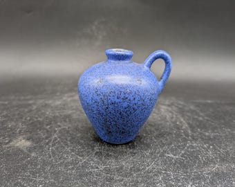 Ruscha 318 Vase mini tiny ceramic blue west German pottery mid century design 50s 50s 60s 60s vintage