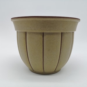 Fat Lava Ceramic Planter by Fohr, Vintage Plant Pot, Red
