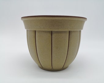 Marei 19/2 cachepot planter brown beige ceramic ceramics west german pottery design 60s 60s 70s 70s vintage vtg