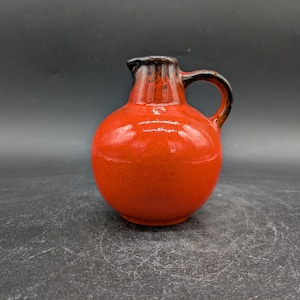 Ruscha 304 vase ceramic ceramic orange west german pottery fat lava era design 60s 60s 70s 70s vintage