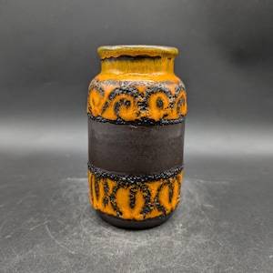 Jarrón Scheurich 231-15, cerámica, diseño de cerámica de Alemania Occidental, años 60, 70, 70, WGP vintage n.º 3