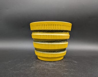 Spara planter 101-14 cachepot planter ceramic ceramics orange black west german pottery fat lava era design 70s 70s wgp