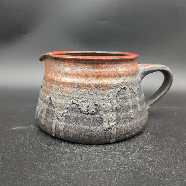 Melitta Teubner Krug pitcher Studiokeramik Keramik studio ceramic german art pottery design 60s 60er 70s 70er vintage fat lava era vtg mcm