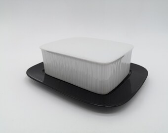 Rosenthal studio line butter bell porcelain porcelaine noire Tapio Wirkkala design 60s 60s 70s 70s vintage