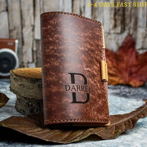 Golf Yardage Buch & Scorekartenhalter, personalisierte italienische Leder Scorekartenhülle, individuelles Golfgeschenk, Golfzubehör, Sportbrieftasche