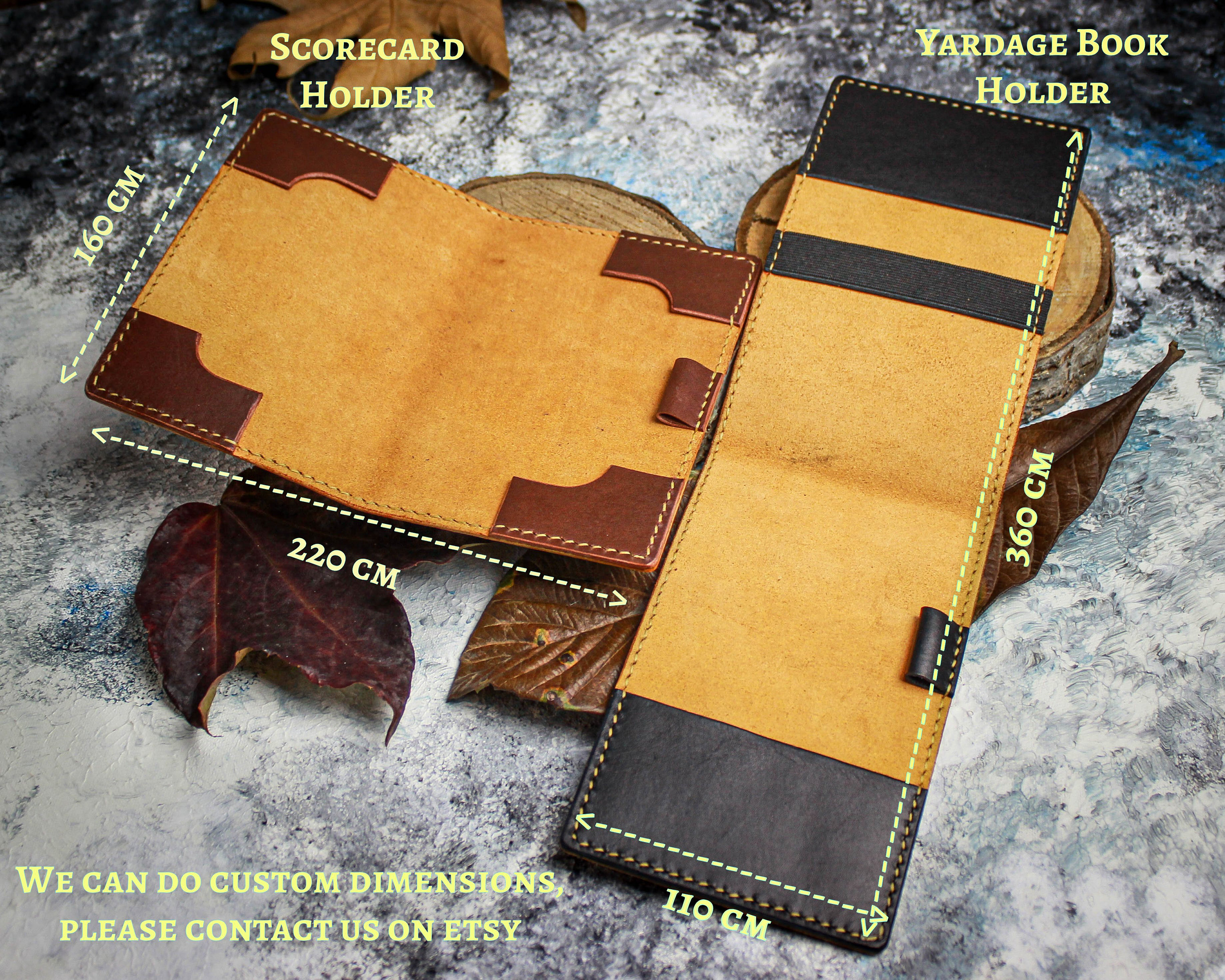 Personalized Golf Yardage Book Holder
