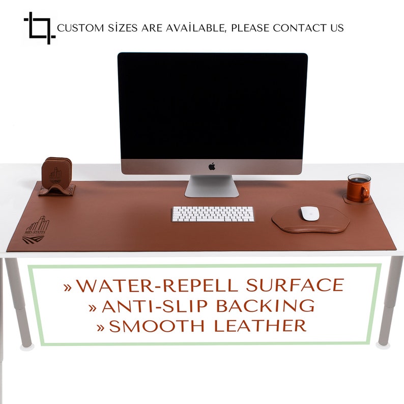 large leather desk mat