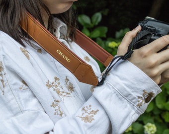 Custom Leather Camera Strap, Dslr,Canon,Nikon,Sony Camera Strap, Adjustable Soft Neck Strap