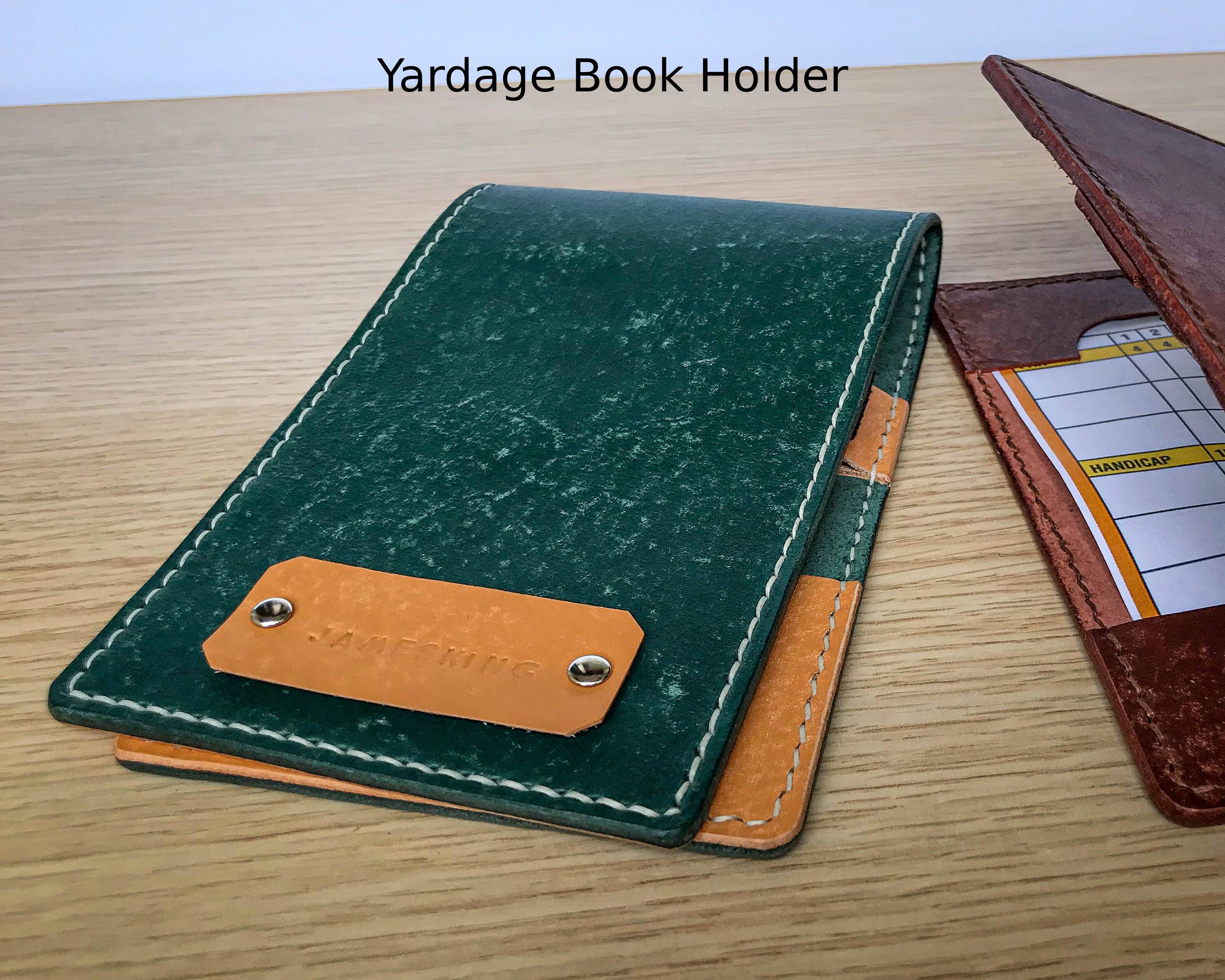 Personalized Golf Yardage Book Holder Leather Yardage Book Etsy