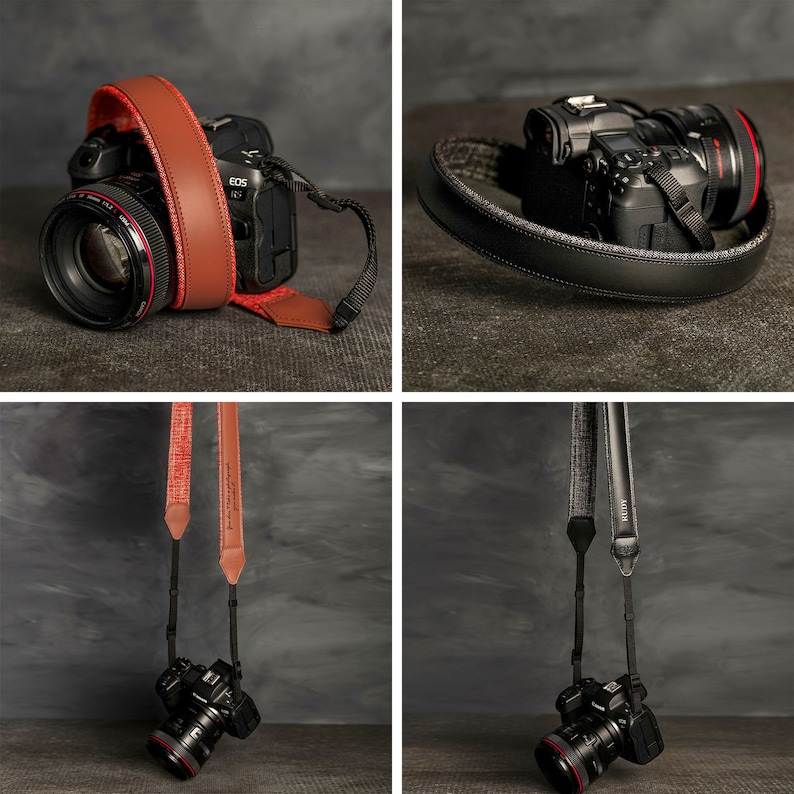 Custom Leather Camera Strap With Non-Slip Padded Design, DSLR-SLR Camera Strap image 3