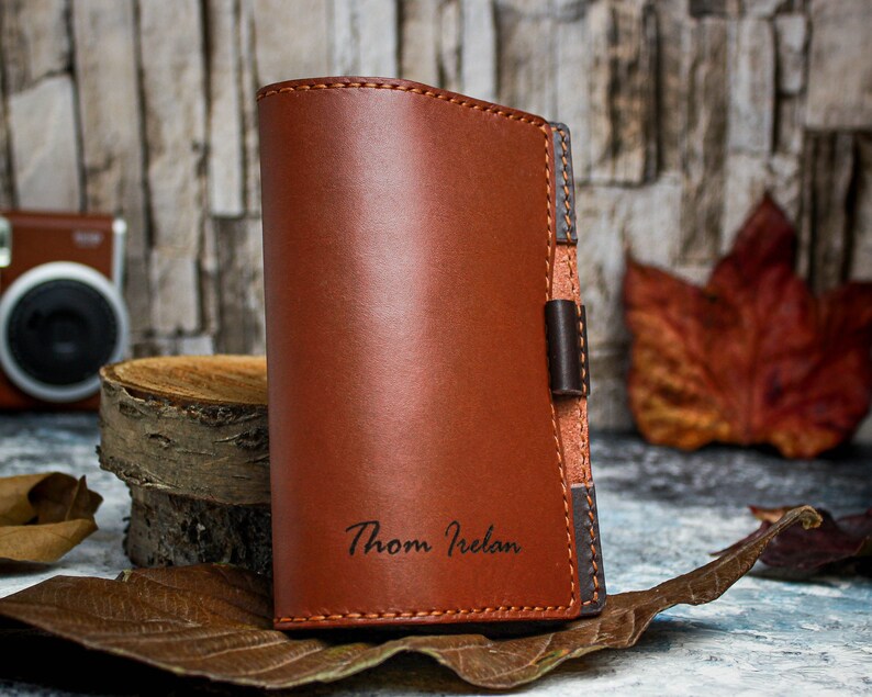 handmade golf scorecard holder and yardage book covers are designed to accommodate most scorecards and course yardage books while fitting comfortably in pocket