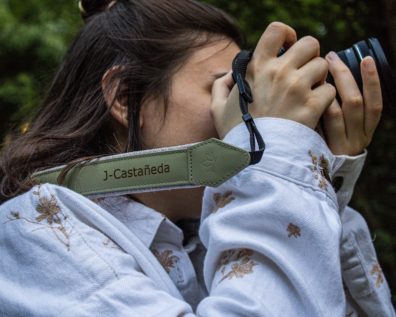 Custom Leather Camera Strap With Non-Slip Padded Design, DSLR-SLR Camera Strap image 2