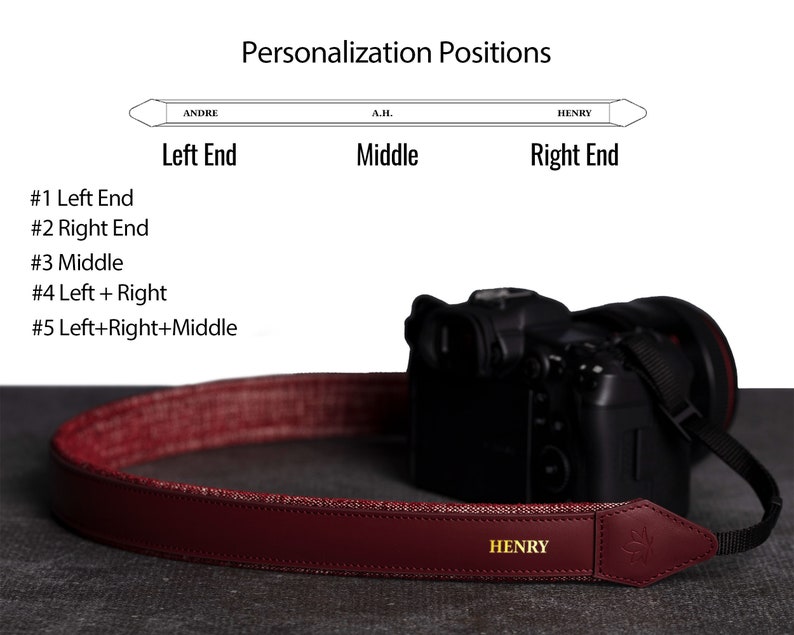 Custom Leather Camera Strap With Non-Slip Padded Design, DSLR-SLR Camera Strap image 9