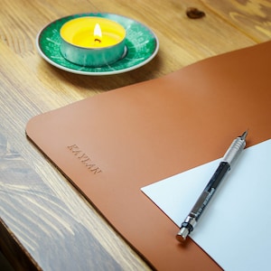 Tapete de escritorio de cuero personalizado, almohadilla de escritorio grande, protector de escritorio, tapete para computadora portátil, tapete de mesa, tapete de escritorio para computadora
