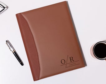 Benutzerdefinierte Leder Padfolio, personalisierte A4 Mappe, Firmengeschenke, rechtliche Pad-Abdeckungen