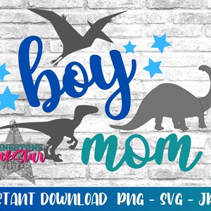Junge Mama Dino | SVG | PNG | JPG | Sofort-Download | digitale Schnittdatei