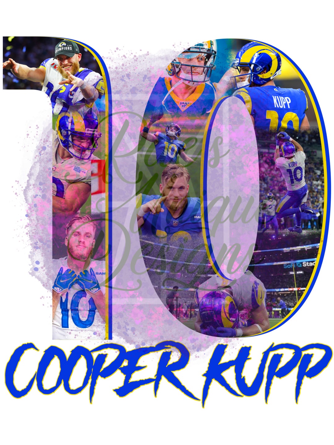 Cooper Kupp Number Collage Etsy