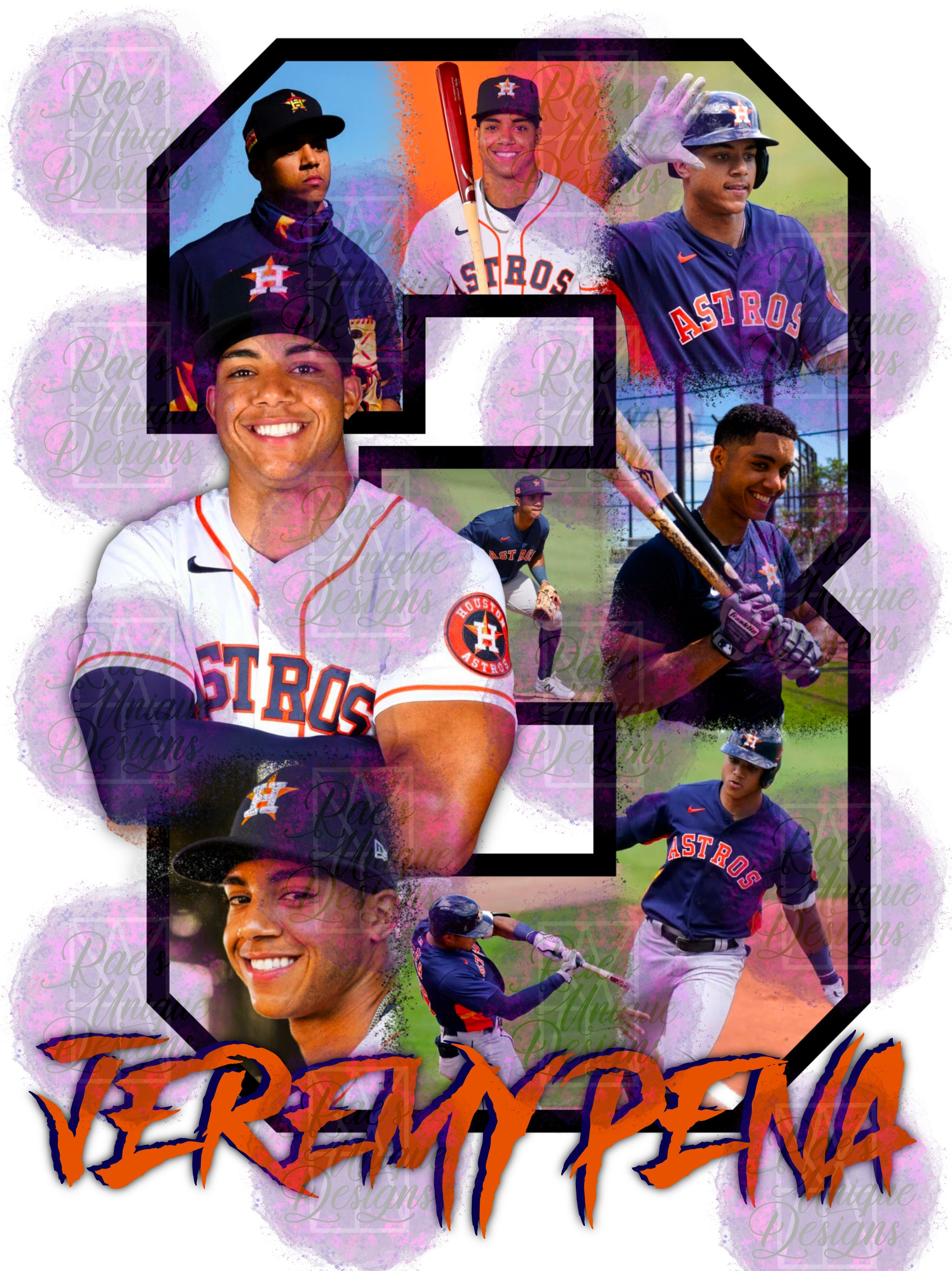 Jeremy Peña Number Collage