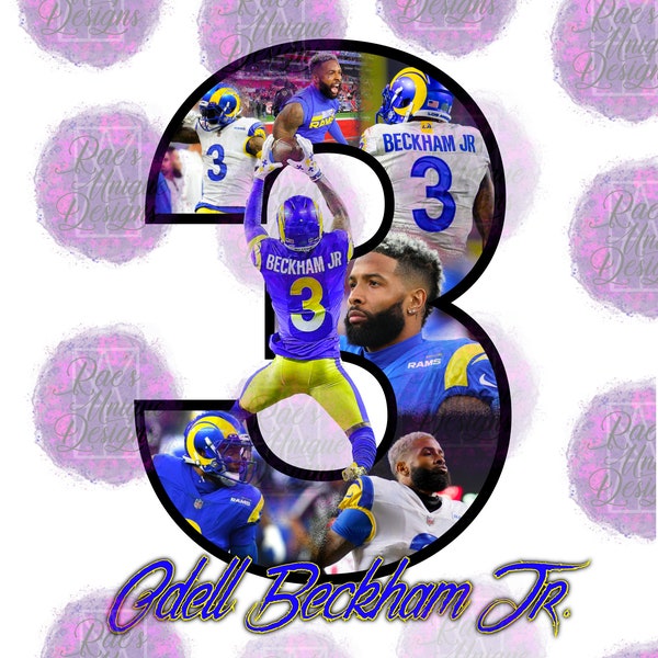 Odell Beckham Jr Number Collage