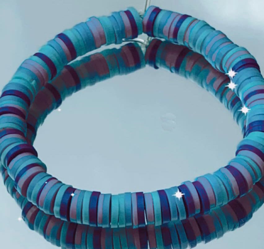 Clay beaded bracelet Etsy