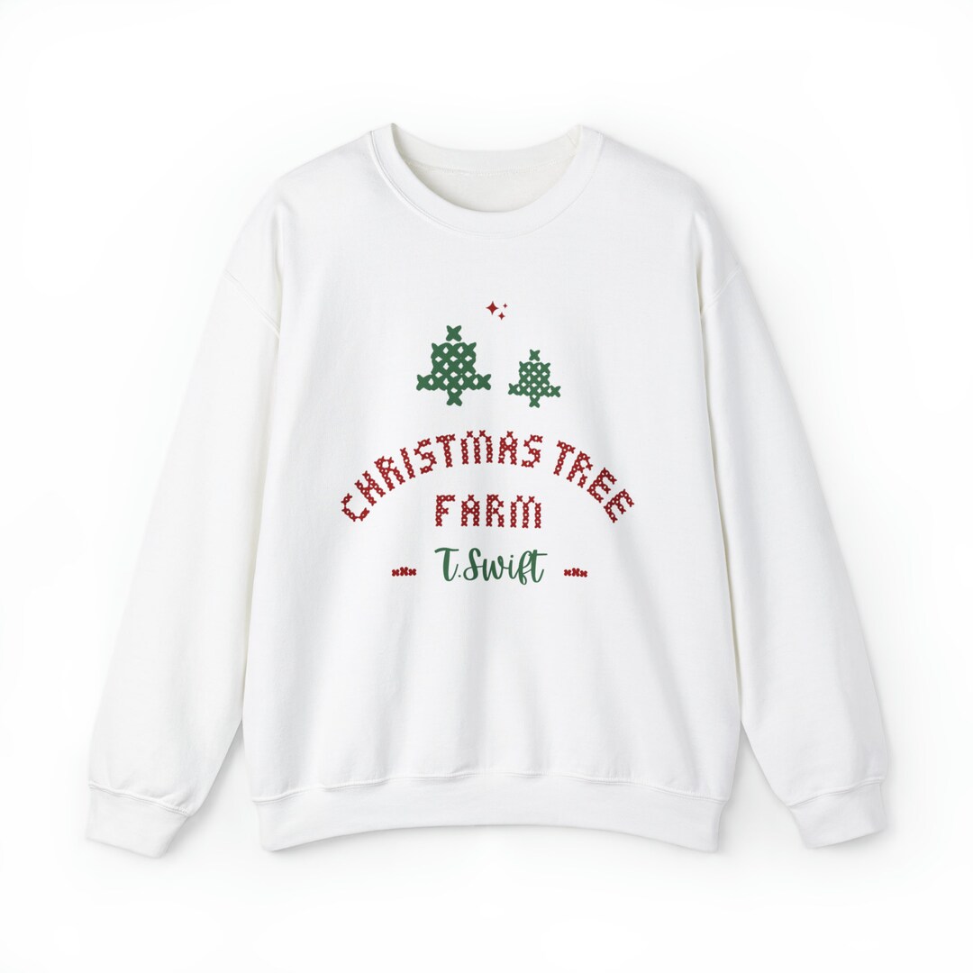 Christmas Tree Farm Sweatshirt Dupe Taylor Swift Christmas Etsy