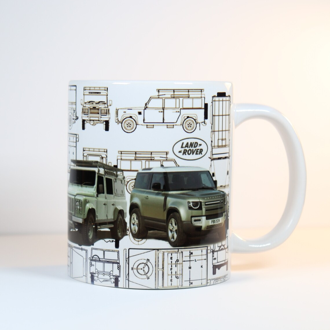 thumbnail interactive-video image 1 of Series Land Rover Mug #2 - 4WD 4x4 Humor Joke Funny Coffee Cup - Free Shipping 1 of 4