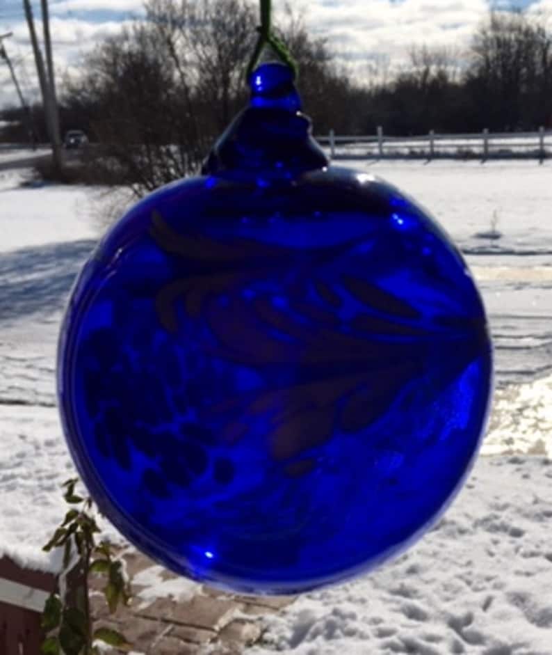 Hand Blown Glass Suncatcher Friendship Gazing Ball Etsy