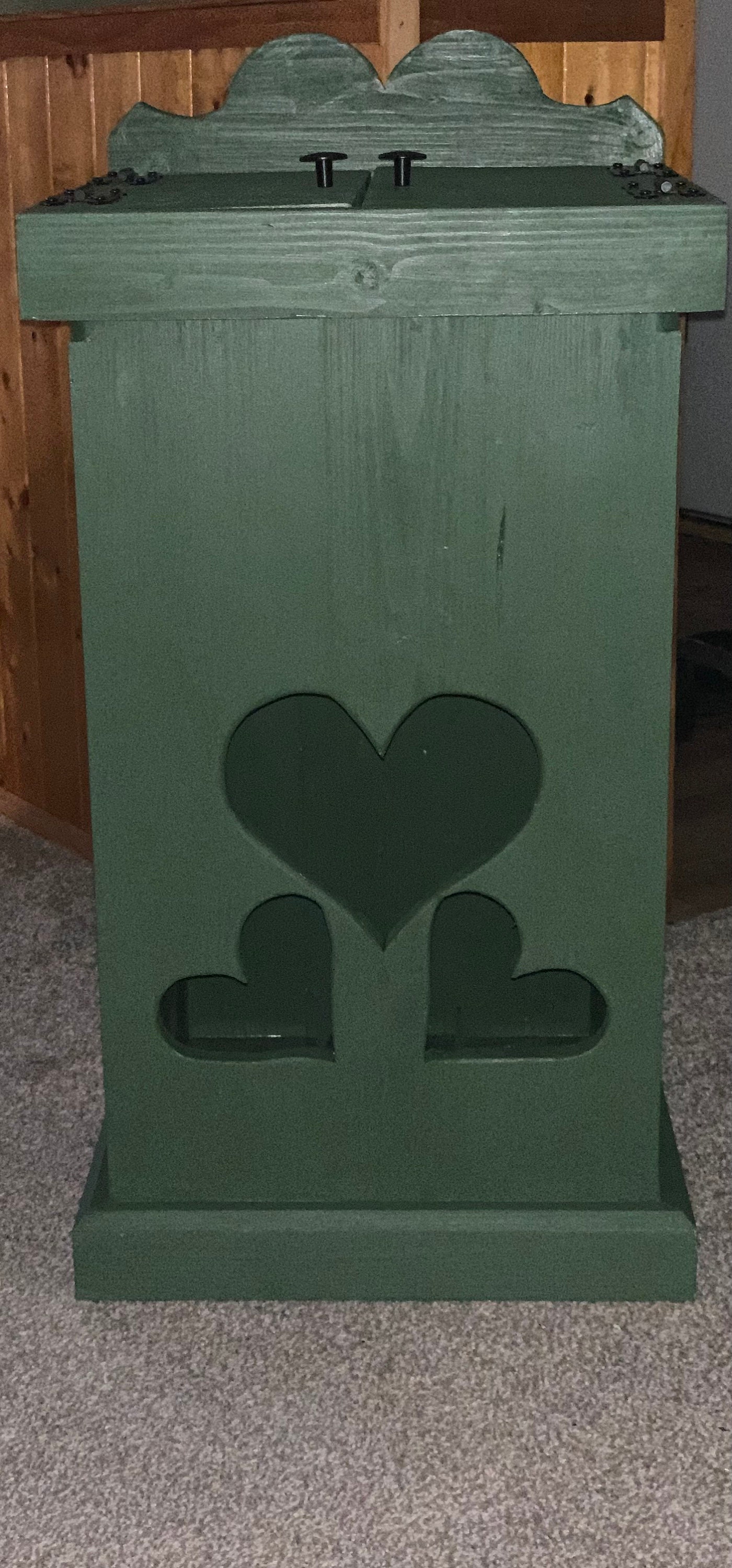 Rustic Kitchen Garbage Can Etsy