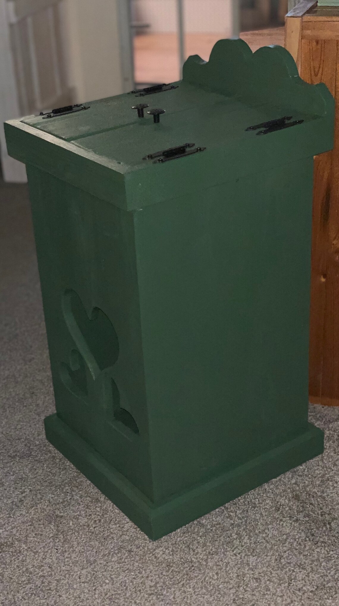 Rustic Kitchen Garbage Can Etsy