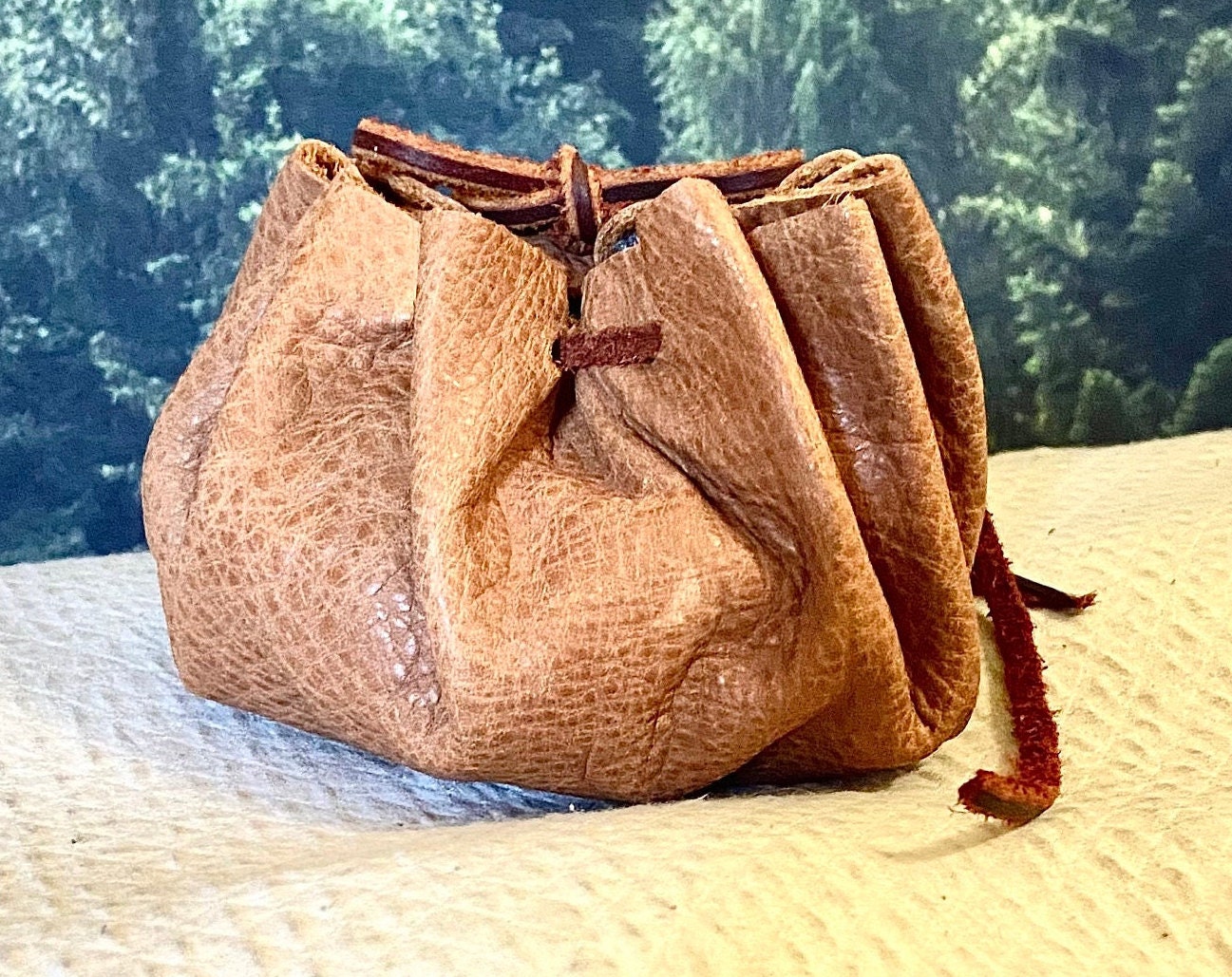 Leather Cinch Bag Etsy