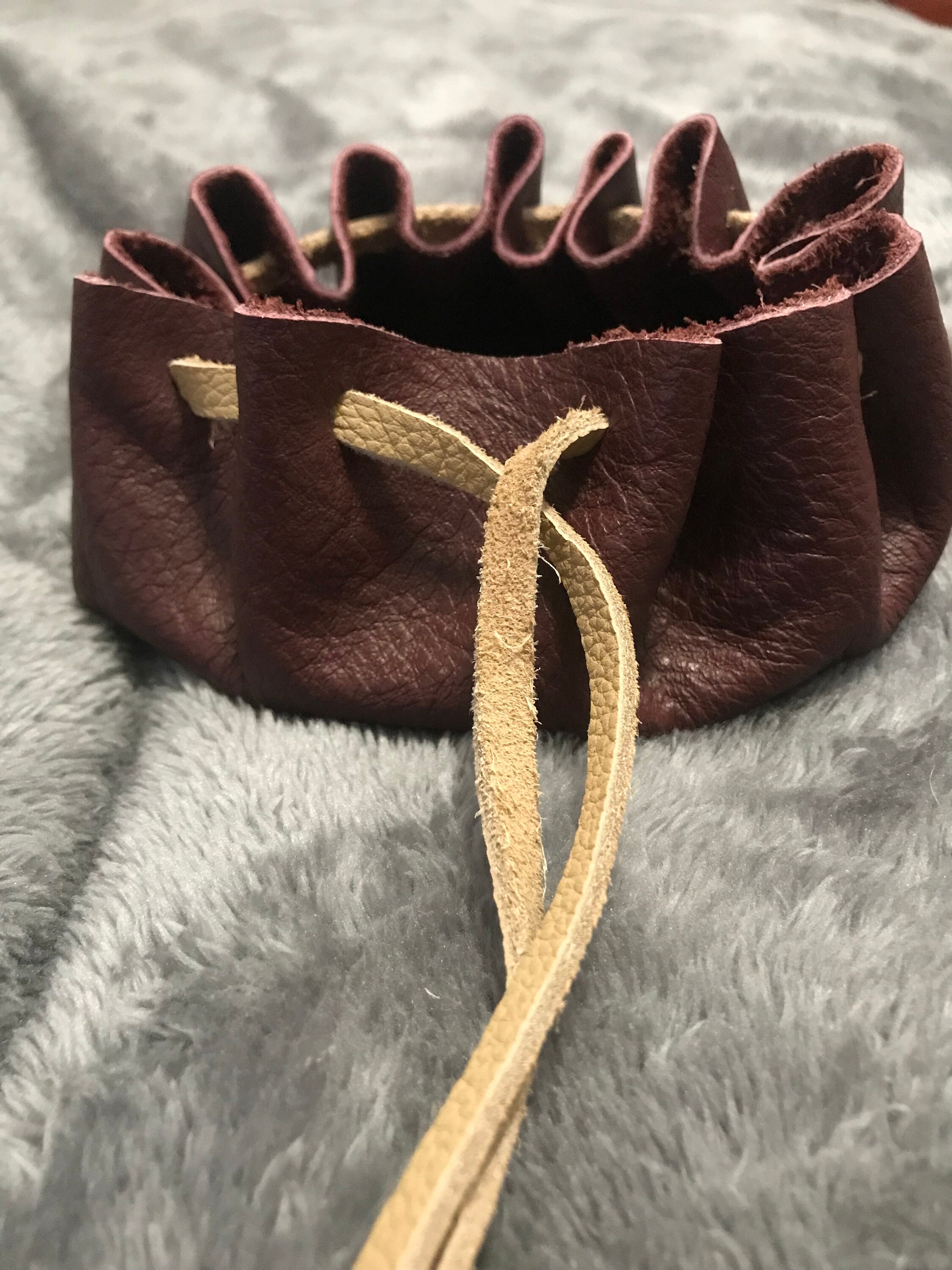 Leather Cinch Bag Etsy