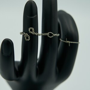 Punk Silver 3-Set Pinky Stacking Rings