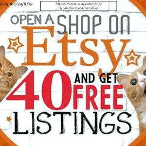 Sell on etsy shop, Open an Etsy Shop, Sell on Etsy Link,Etsy Sign Up,Etsy Referral Link,How To Get Free Listings,Register Etsy, Free listing image 2