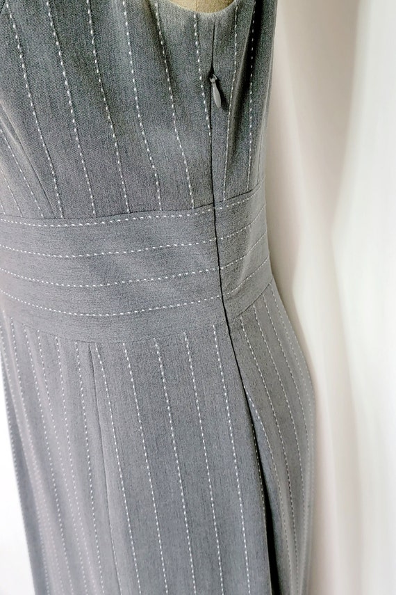 Vintage gray strap long Halter dress,halter dress… - image 8