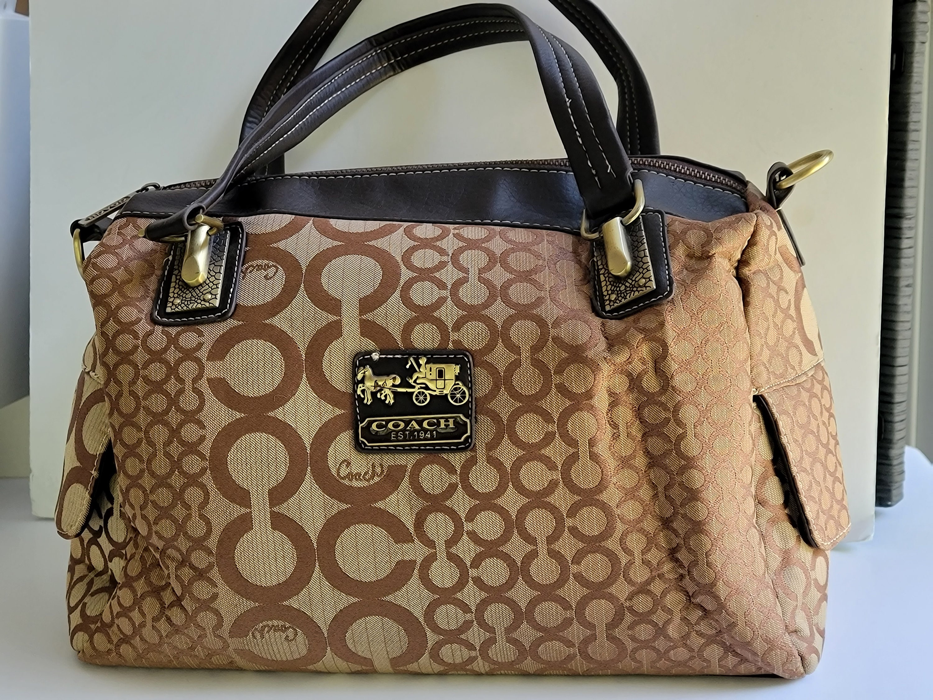 vintage coach monogram bag