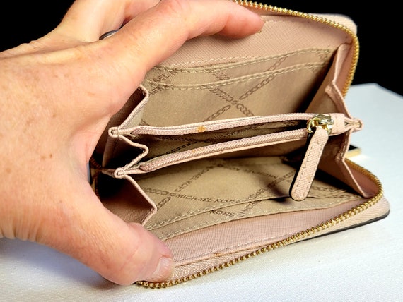 Michael Kors multi compartment small zip wallet,d… - image 6