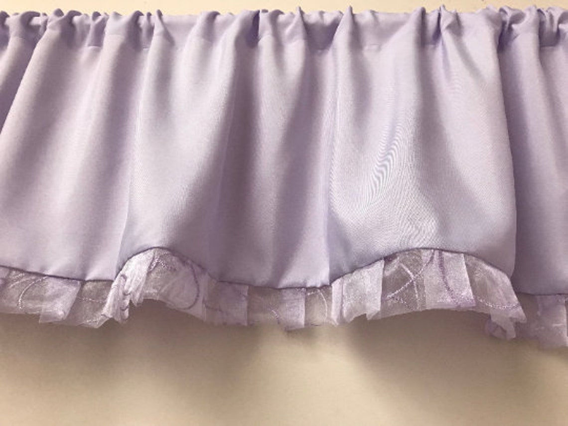 Curtain Valance for Nursery Room Lavender/lilac Valance With Etsy UK