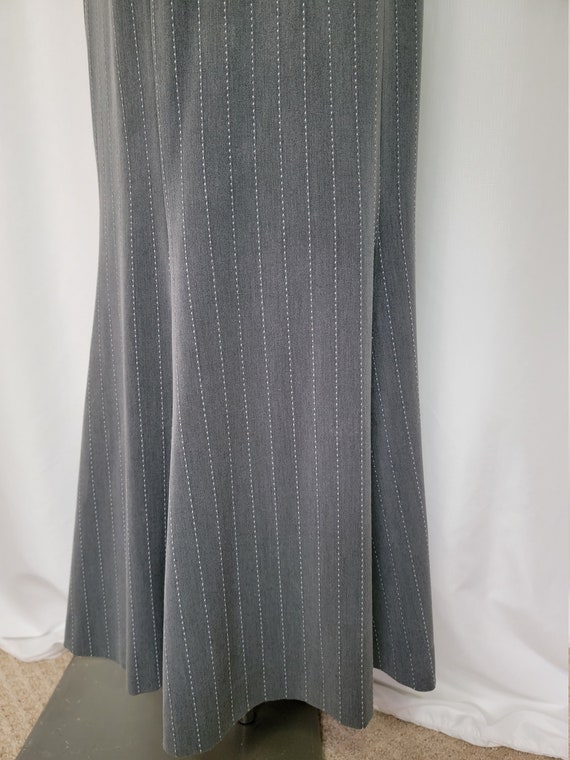 Vintage gray strap long Halter dress,halter dress… - image 2