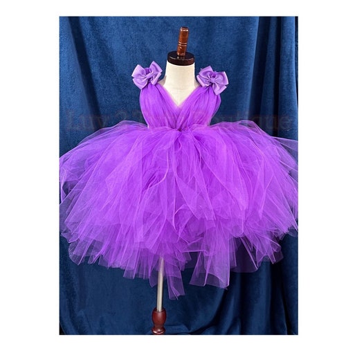 Purple Tutu Dress Baby Toddler Girl Birthday Dress Cake Smash Etsy