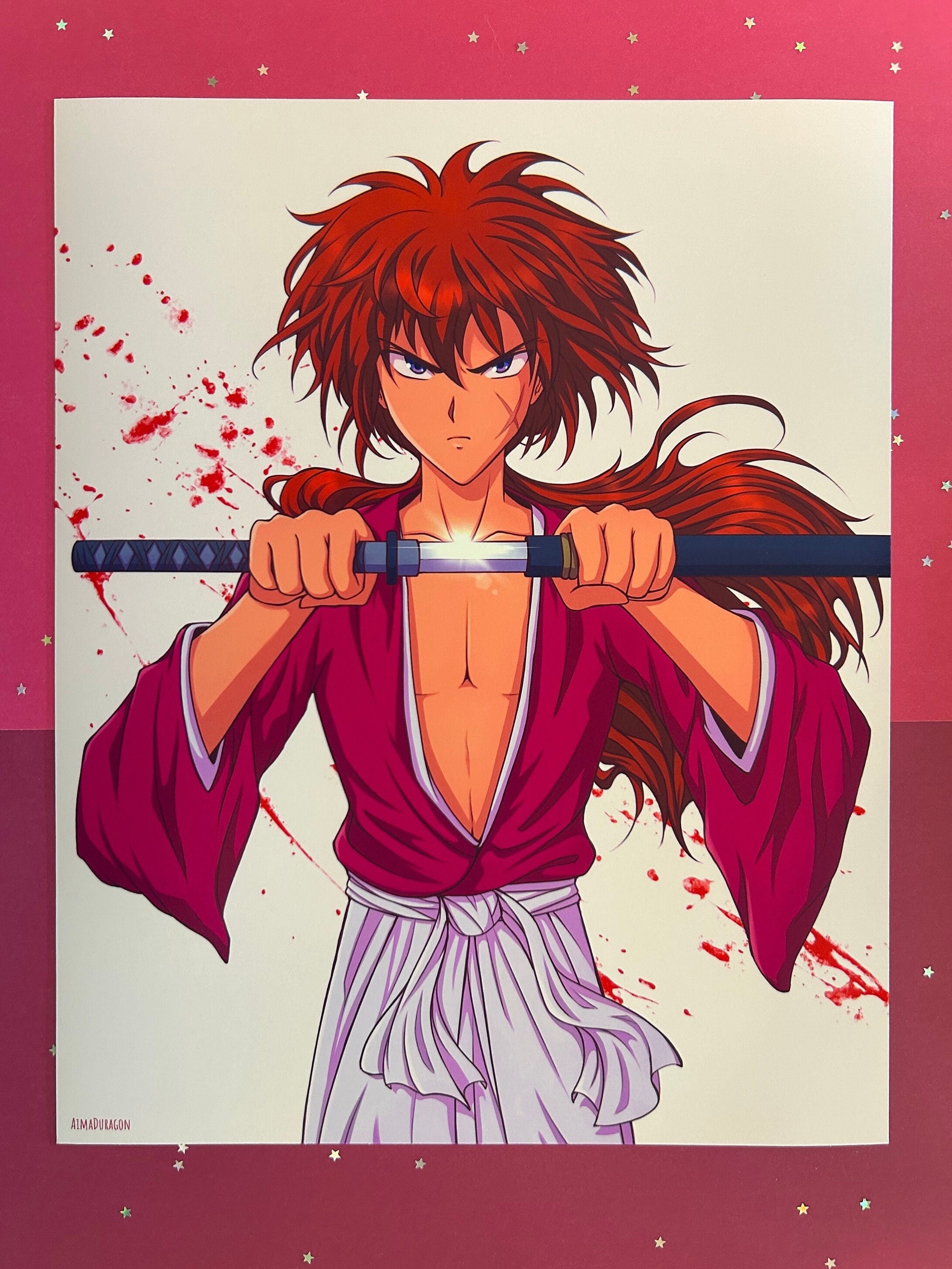 Anime Swordsman Print