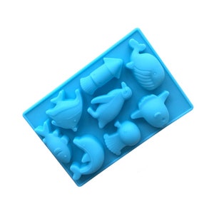 Fish Dolphin Penguin Whale Silicone Chocolate Wax Melt Soap Jelly Ice Mould Baking Baking UK seller