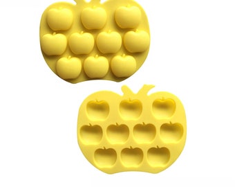 Apple 10 Cell Silicone Chocolate Wax Melt Soap Jelly Ice Mould Baking UK seller