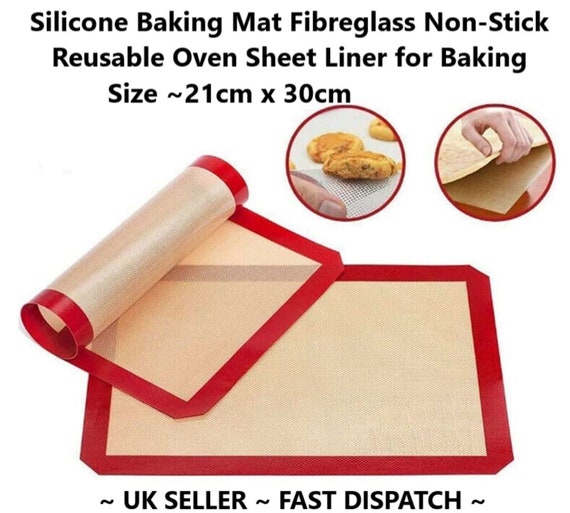 Silicone Baking Mat Fibreglass Non-stick Reusable Oven Sheet 