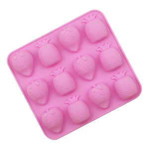 Large 3d Strawberry Silicone Mold. Big Strawberry Realistic Craft Mold for  Soap Epoxy Wax Etc 