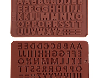 Alphabet A-Z and Symbols Silicone Chocolate Wax Melt Soap Jelly Ice Mould Baking UK seller