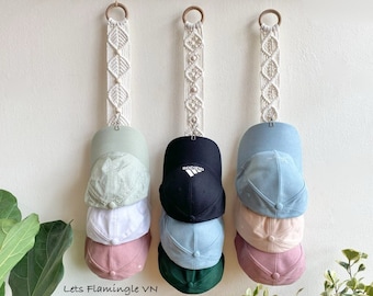 Makramee-Kappenhalter: Boho-Hutbügel, Wandhalterung