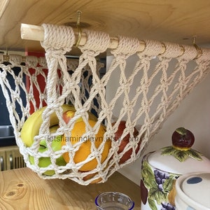 Hanging Net Basket Large Capacity Hanging Under The Cabinet