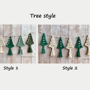 Macrame Christmas Tree Wall Hanging, Boho Christmas Tree Garland ...